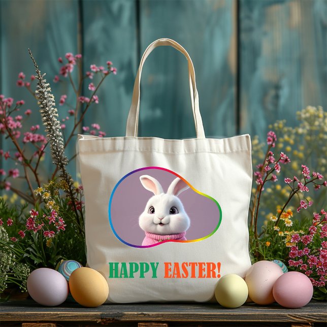 Happy Easter! Christianity Tote Bag (Creator Uploaded)