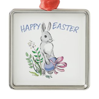 Happy Easter Ornament