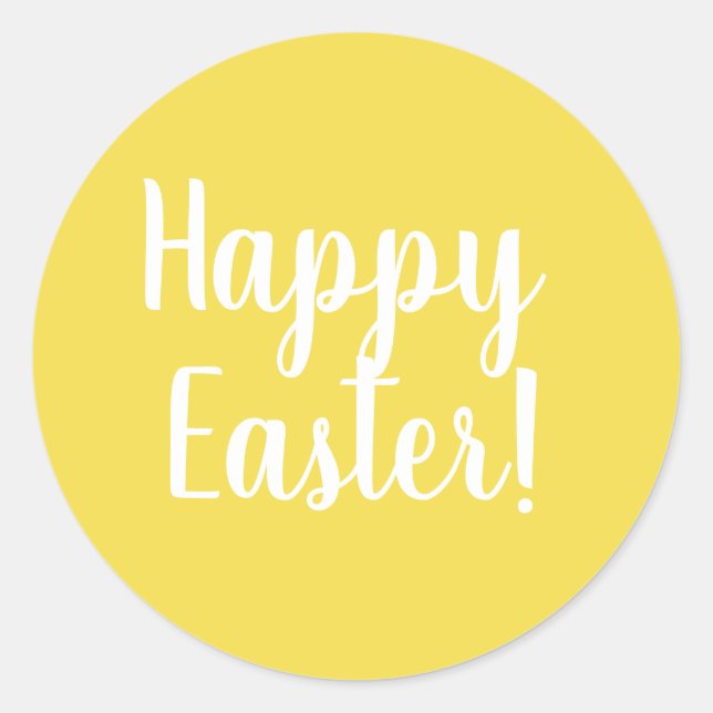 Happy Easter - Classic Round Sticker (Front)