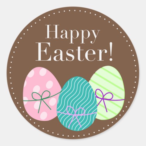 Happy Easter Classic Round Sticker