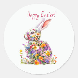 Happy Easter Classic Round Sticker
