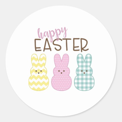 Happy Easter Classic Round Sticker