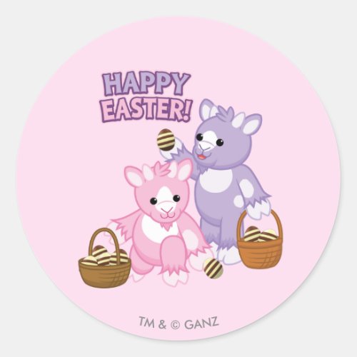 Happy Easter Classic Round Sticker