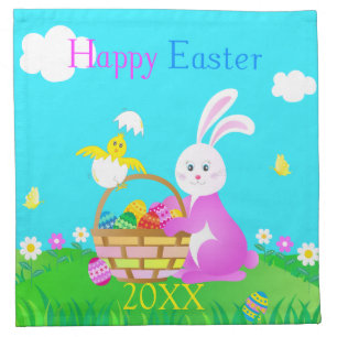 Happy Easter Cloth Napkin