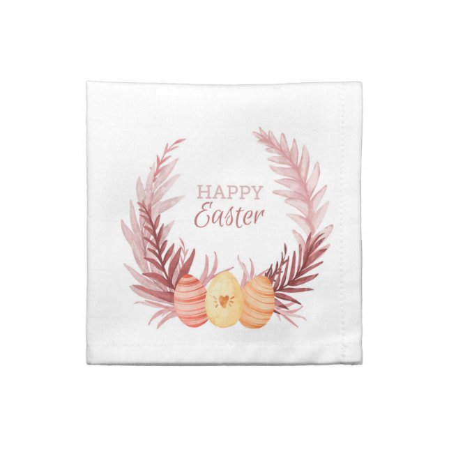 Happy Easter Cloth Napkin (Quarter Fold)