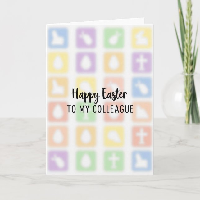 Happy Easter Colleague Card (Front)