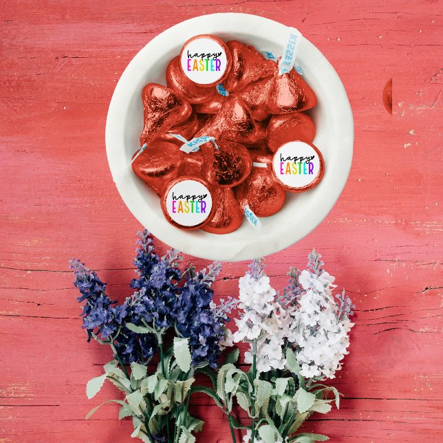 Happy Easter colorful chocolate Hershey®'s Kisses® (Creator Uploaded)