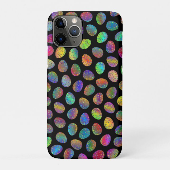 Happy Easter colorful egg iPhone Case (Back)