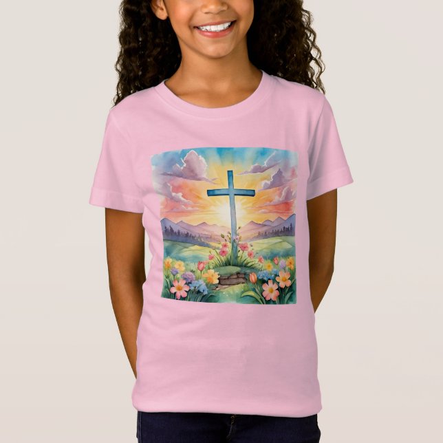 Happy Easter, colorful illustration, T-Shirt (Front)