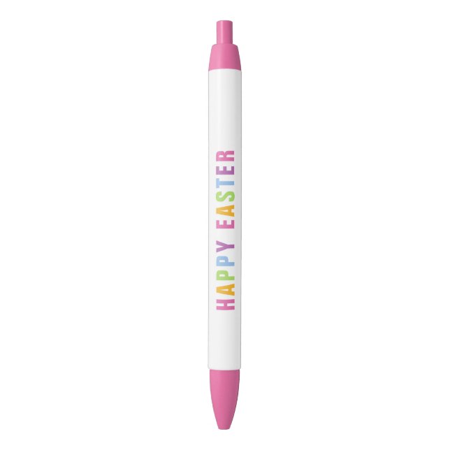 Happy Easter Colorful Rainbow Typography Pen (Front Vertical)