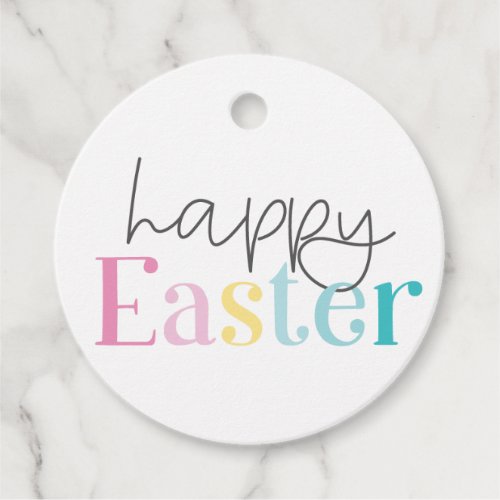 Happy Easter Colorful Tag