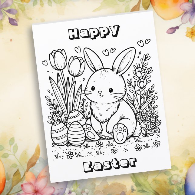 Happy Easter Coloring Pages (Creator Uploaded)