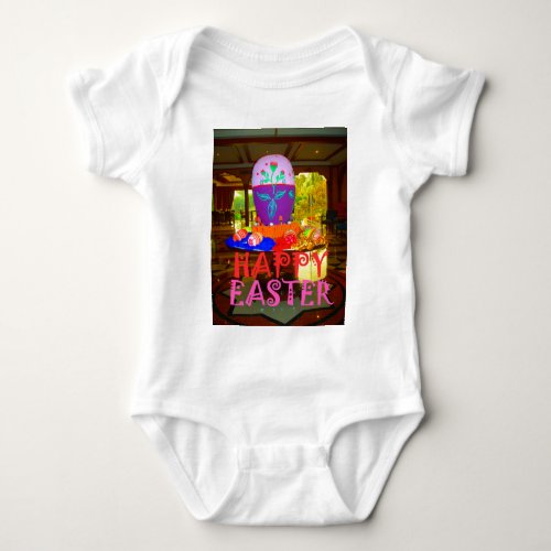 Happy Easter Colors Baby Bodysuit