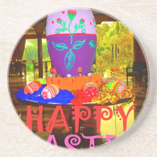 Happy Easter Colors Coaster