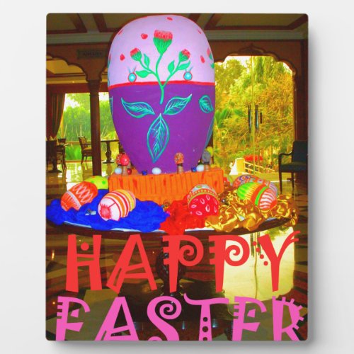 Happy Easter Colors Plaque