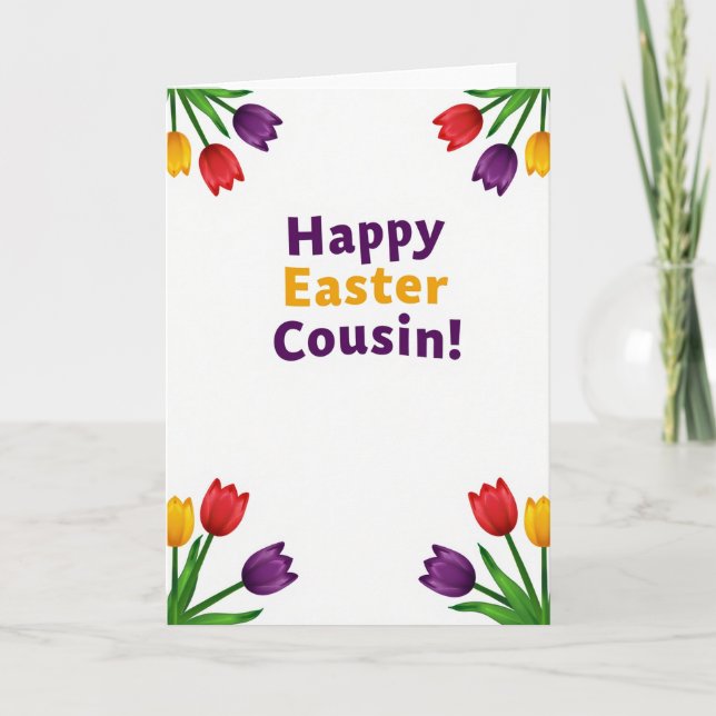 Happy Easter Cousin Card (Front)