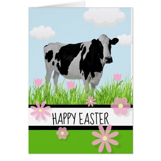 Happy Easter Cow Cards (Front)