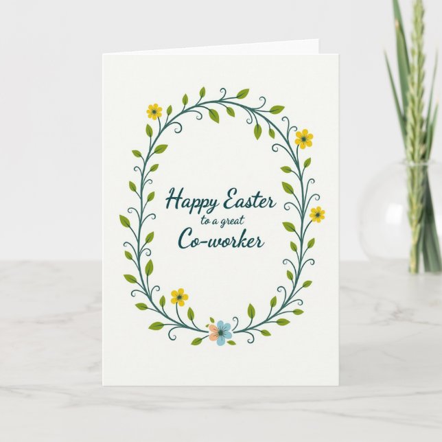 Happy Easter Coworker Card (Front)