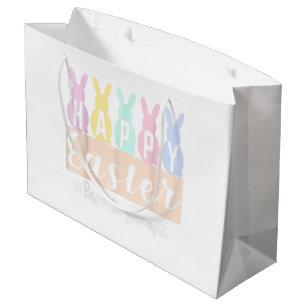 Happy Easter Craft Gift Totes for Boutiques Large Gift Bag