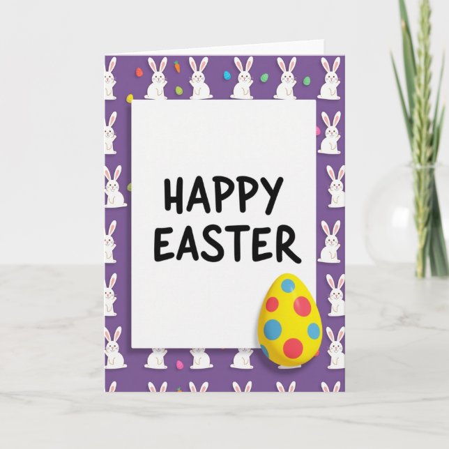 Happy Easter Creature Egg Card (Front)