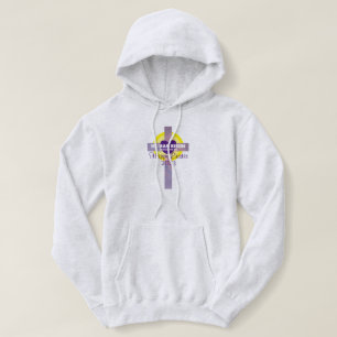 Happy Easter Cross Bible Verse Custom Year Purple Hoodie