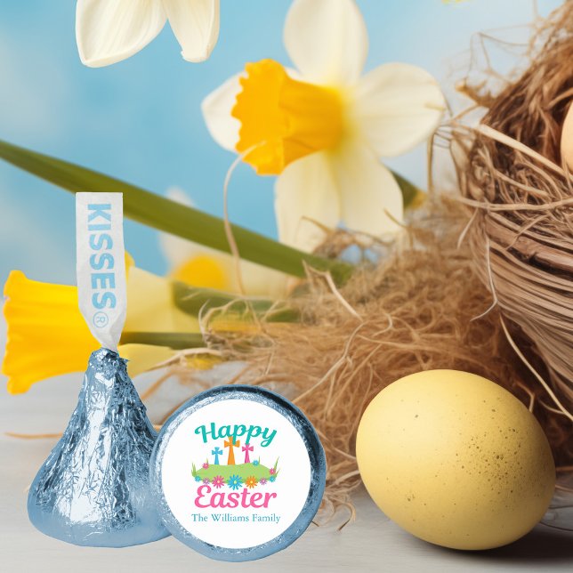 Happy Easter Crosses Custom Religious Party Hershey®'s Kisses® (Creator Uploaded)