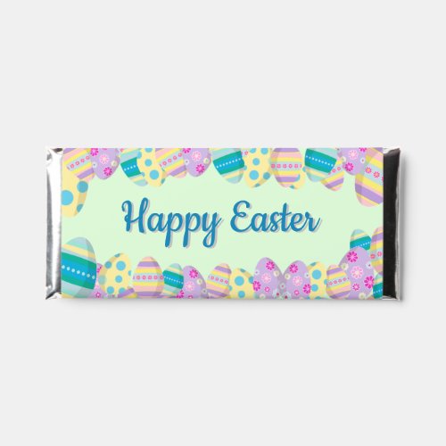 Happy Easter Custom Colorful Easter egg design Hershey Bar Favors