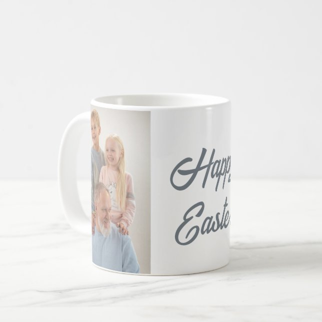 Happy Easter Custom Mug – Add Your Name or Photo (Front Left)