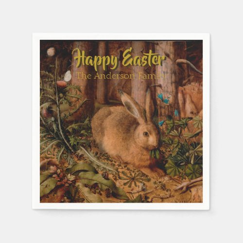 Happy Easter Custom Rabbit Year Personalized P N Napkins