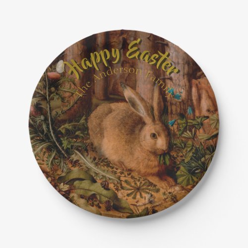 Happy Easter Custom Rabbit Year Personalized Plate