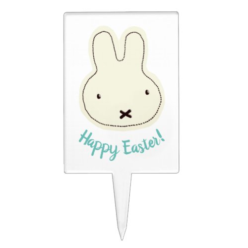 Happy Easter customizable text bunny Cake Topper