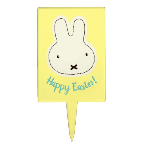 Happy Easter customizable text bunny Cake Topper