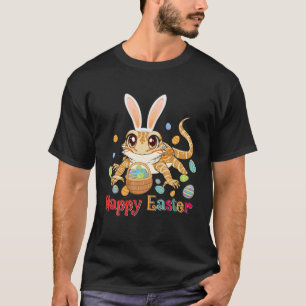 Happy Easter Cute Bunny Bearded Dragon Easter Eggs T-Shirt
