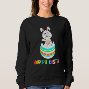 Happy Easter Cute Bunny Easter Egg Rabbit Sweatshirt