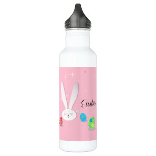 Happy Easter Cute Bunny Easter Eggs Hunt Party Stainless Steel Water Bottle