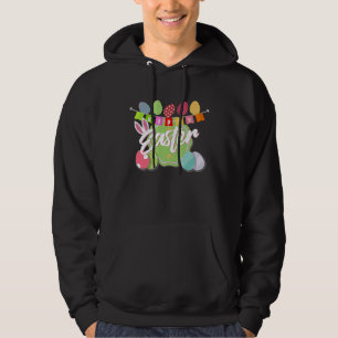 Happy Easter Cute Bunny Egg Hunt For Boys Girls Hoodie