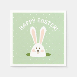 Happy Easter Cute Bunny Napkins