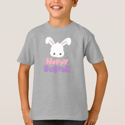 Happy Easter Cute Bunny White Bunny Rabbit T_Shirt