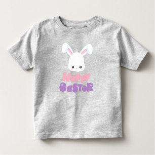 Happy Easter, Cute Bunny, White Bunny, Rabbit Toddler T-shirt