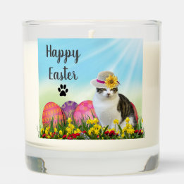 Happy Easter Cute Cat Scented Jar Candle