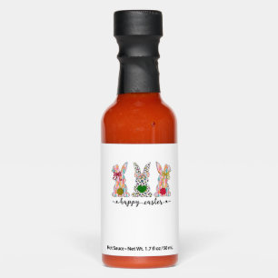 Happy Easter Cute Coquette Easter Bunny Rabbit Wom Hot Sauces