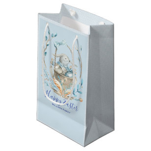 Happy Easter Cute Easter Bunny Basket Small Gift Bag