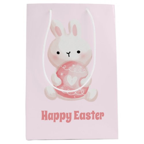 Happy Easter Cute Easter Bunny _ Easter Egg Hunt Medium Gift Bag