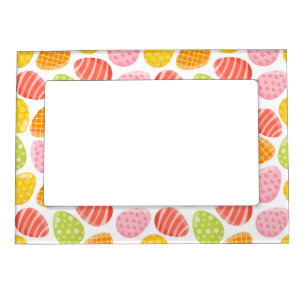 Happy Easter Cute Egg Decoration, Easter Holiday Magnetic Frame