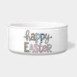 Happy Easter Cute Floral Bunny Spring Leopard Bowl<br><div class="desc">Happy Easter Cute Floral Bunny Spring Leopard</div>