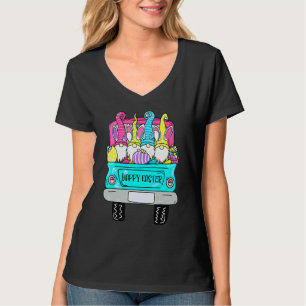 Happy Easter Cute Gnomes With Bunny Ears Egg Hunti T-Shirt
