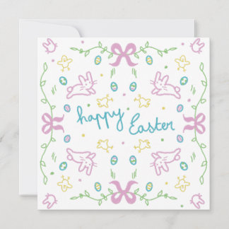 Happy Easter Cute Greeting  Invitation
