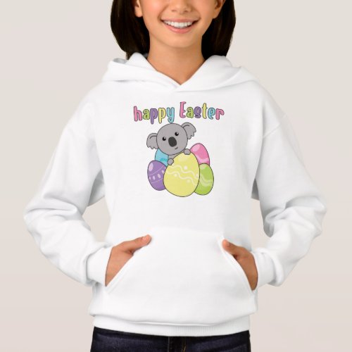 Happy Easter Cute Koala At Easter With Easter Eggs Hoodie