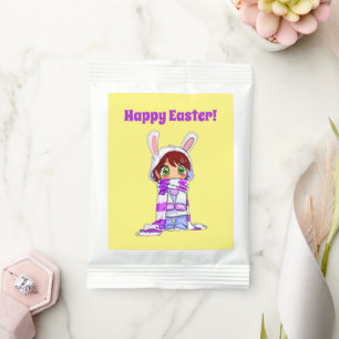 Happy Easter Cute Manga Bunny Girl Cartoon Lemonade Drink Mix