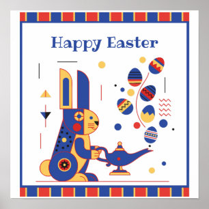 Happy Easter Cute Personalized Poster